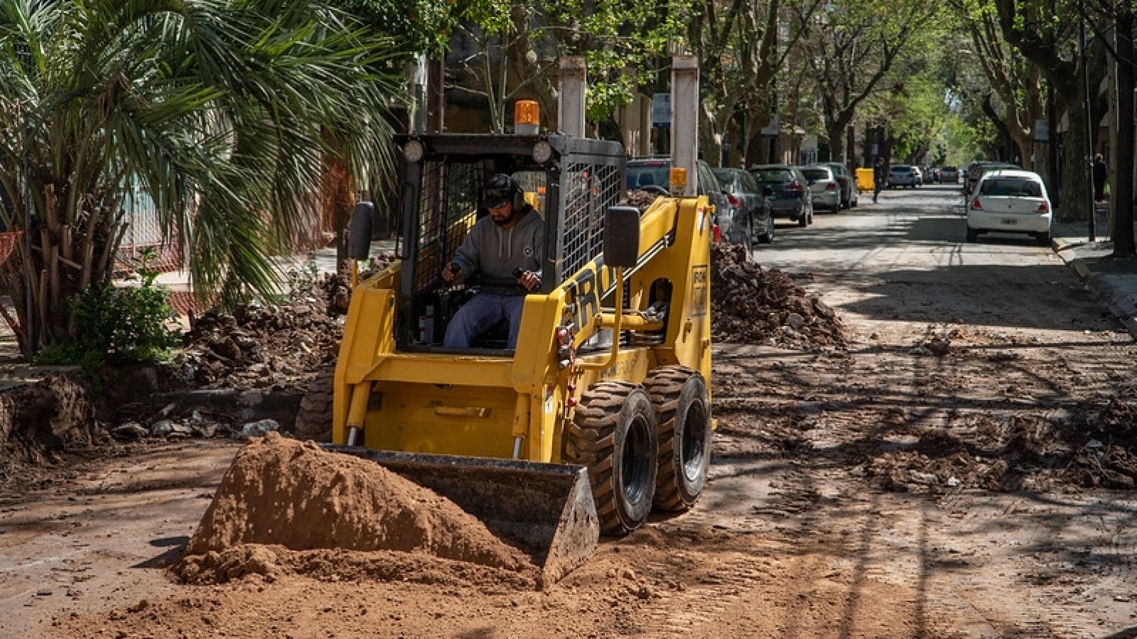 Nuevo pavimento en calles de Martínez